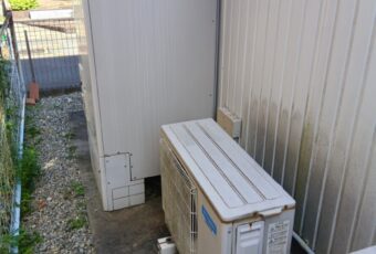 今まで使用されていたエコキュートです。故障ので取替になりました。